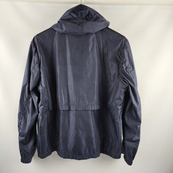Theory Hoodie Mens XXL Navy Blue Full Zip Windbreaker - Picture 2 of 7